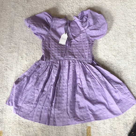 NWT English Factory Tie Back Jacquard Dress - Picture 7 of 9